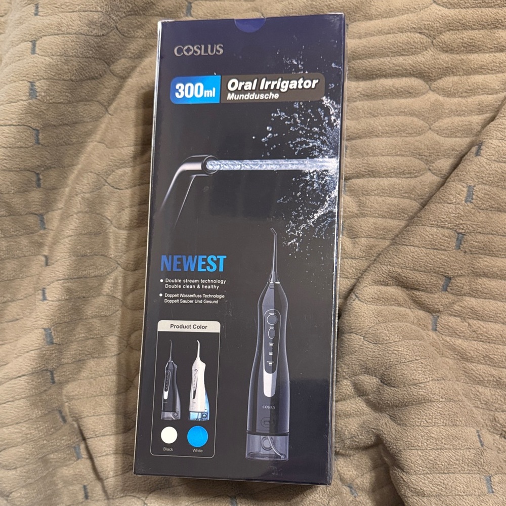 COSLUS 300ml Oral Irrigator Water Flosser - White